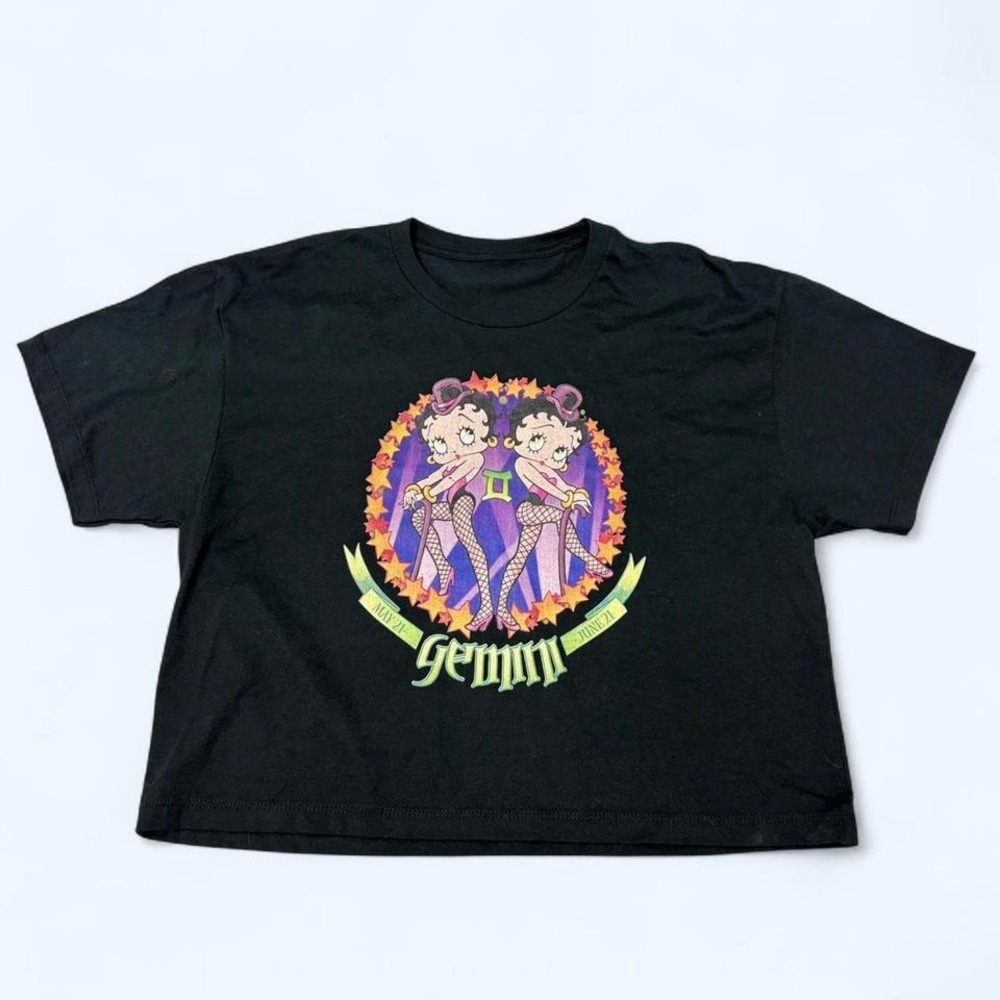 Betty Boop Gemini Zodiac Crop Top